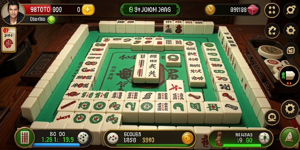 Tampilan gameplay Mahjong yang menarik di 98TOTO.