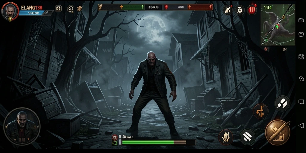 Tampilan gameplay yang menakutkan dari ELANG138.