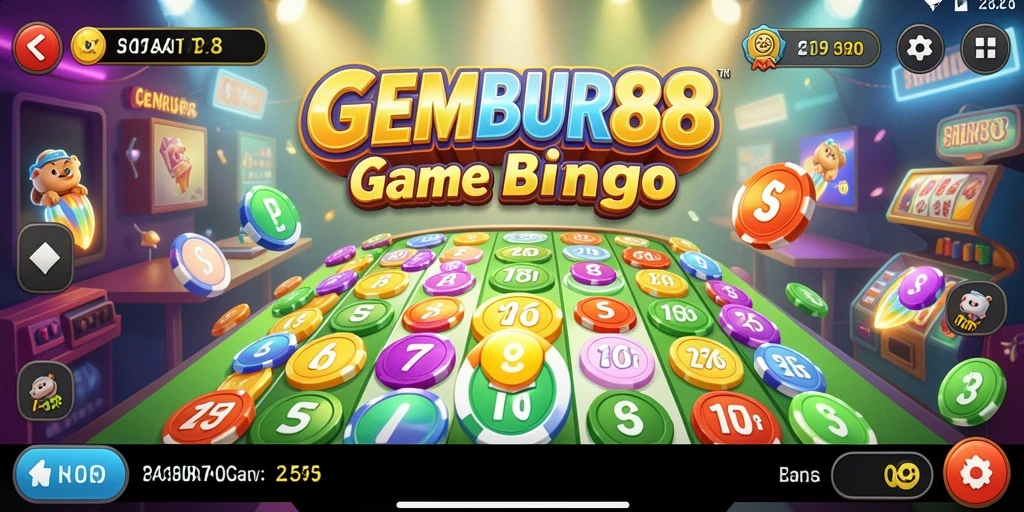 Screenshot utama GEMBUR88 dengan gameplay Bingo yang seru.
