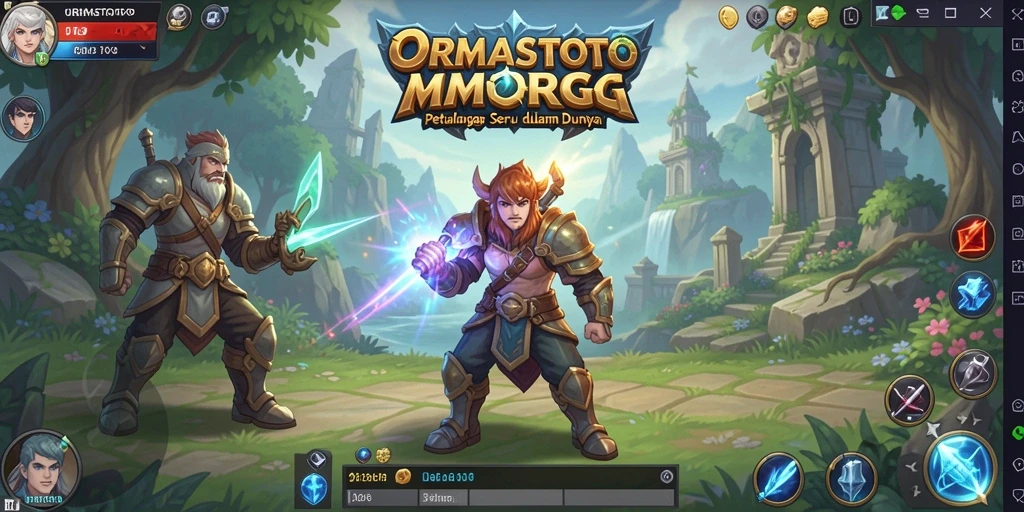 Tampilan gameplay ORMASTOTO yang penuh aksi dan petualangan.