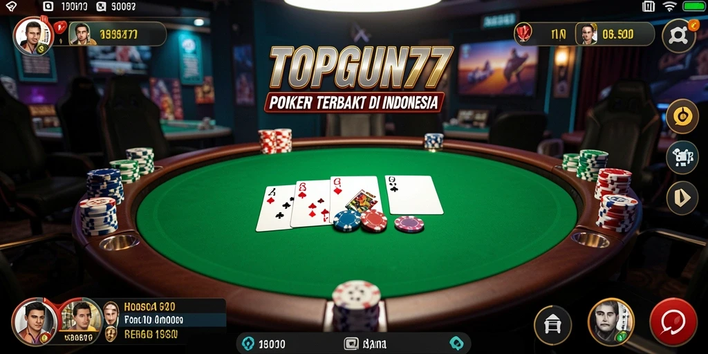 Tampilan gameplay mengasyikkan di TOPGUN77 dengan pemain lain.