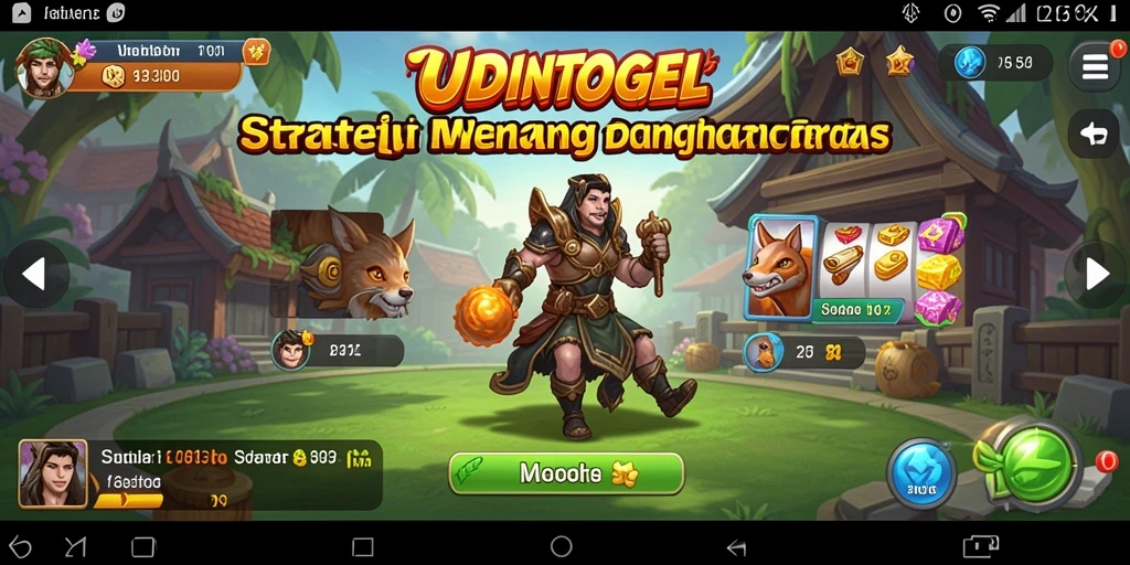 Tampilan gameplay menarik dan mendebarkan dari UDINTOGEL.