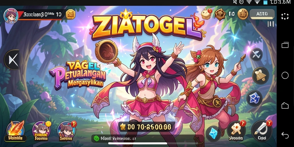 Screenshot ZIATOGEL menampilkan aksi seru dalam gameplay Anime.